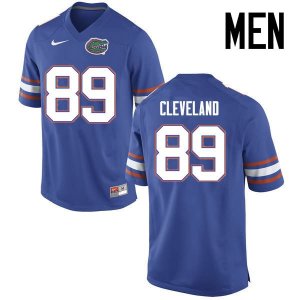 Men's Florida Gators #89 Tyrie Cleveland NCAA Nike Blue Authentic Stitched College Football Jersey WMW0162FC